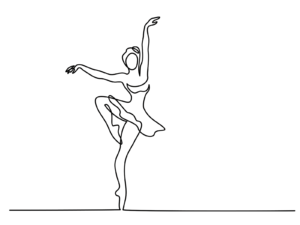dancer continuous line 1